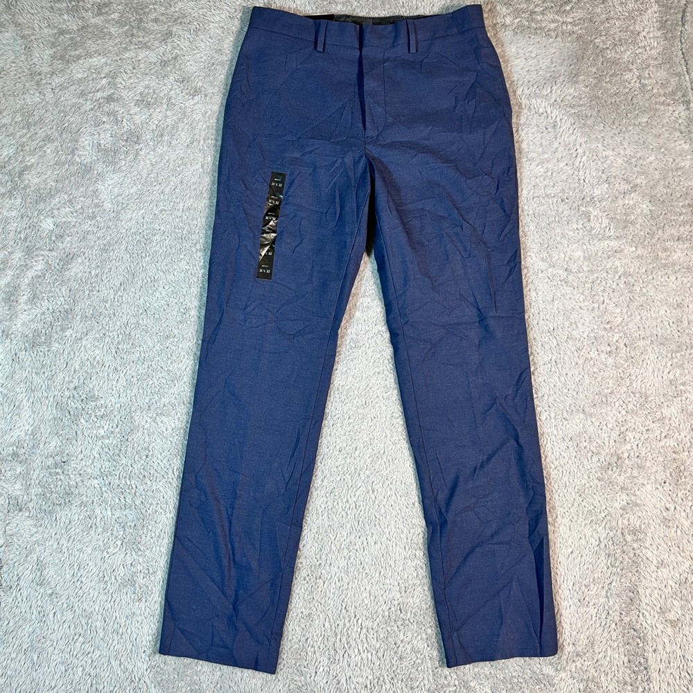 Banana Republic Aiden Fit Slim Blue Dress Pants Mens 31x32 New